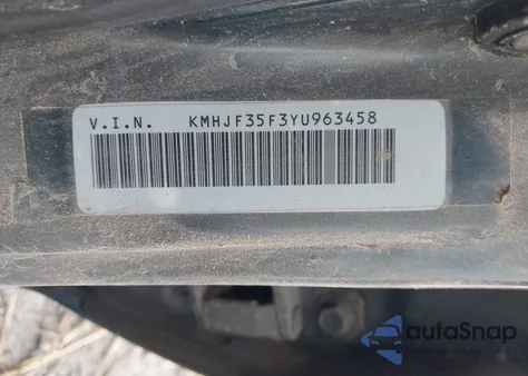 2000 Hyundai Elantra Gls z USA, uszkodzony, nr VIN KMHJF35F3YU963458